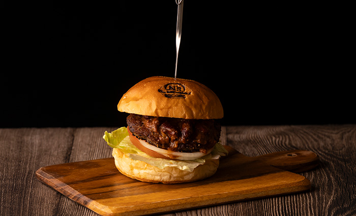 チリビーンズバーガー＋チェダーチーズ